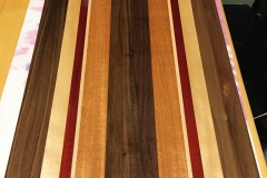 walnut/maple/purpleheart/mahogany