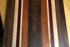 walnut/maple/purpleheart/mahogany cheese board