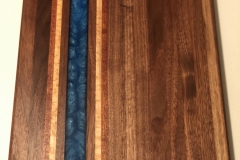 walnut/koa/birds eye maple w/ epolxy inlay