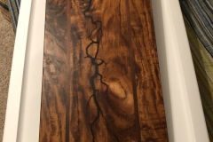claro walnut serving board w/ epoxy fractal inlay