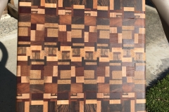 Chaos end grain cutting board
