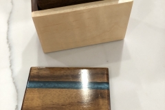 coasters with epoxy inlay
